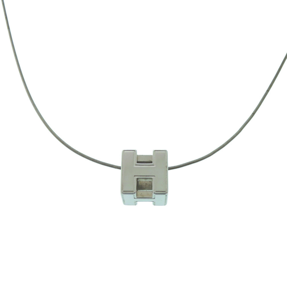 HERMES Silver Necklace